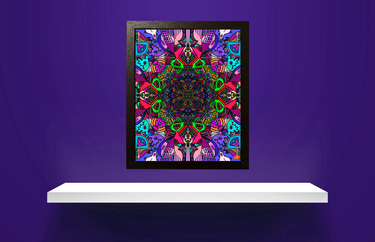 Open – Mandala Art Print About Releasing Resistance and Heart Energy ...